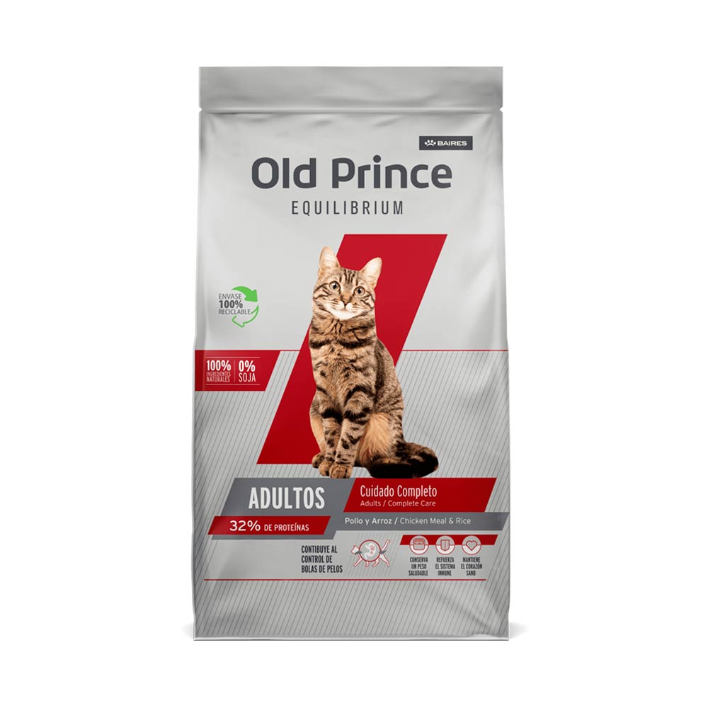 Old Prince Equilibrium Gato Adulto Cuidado Completo 7,5kg