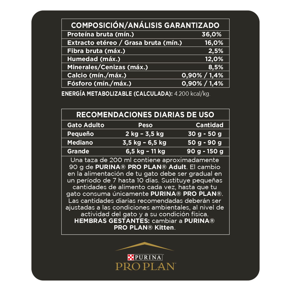 Pro Plan Gato Adulto 3kg - Image 3