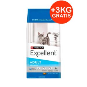 Excellent Gato Adulto 15kg + 3kg GRATIS 1kg Suelto