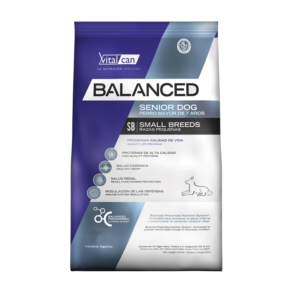 Balanced Perro Senior Raza Pequeña 3kg