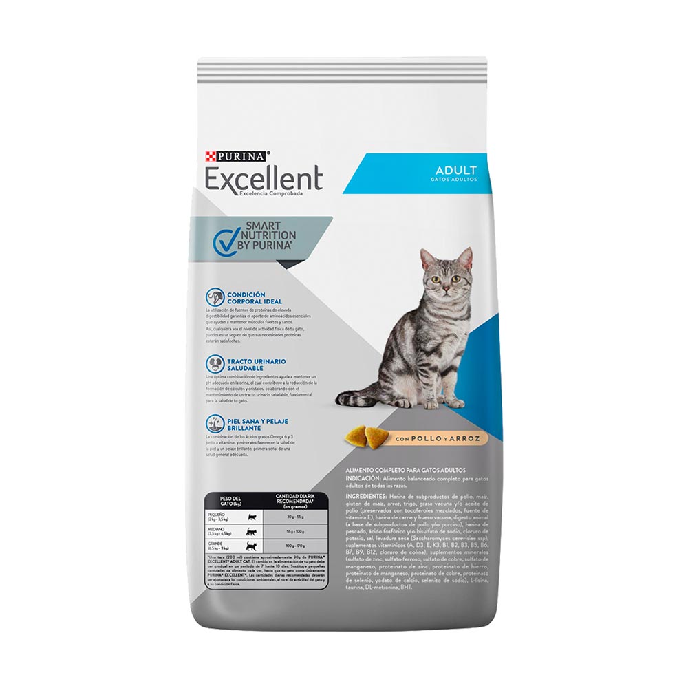 Excellent Gato Adulto Pollo y Arroz 7,5kg - Image 3